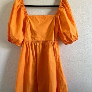 ORANGE A NEW DAY MINI DRESS